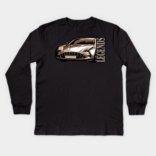 Aston Martin One-77 (2009–2012) Awesome Artwork Cars Form Kids Long Sleeve T-Shirt